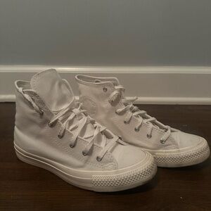 Converse Cream High-Top Sneakers